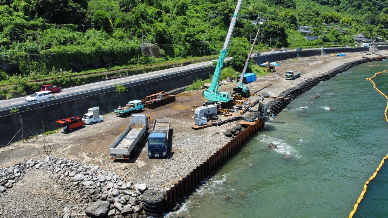 鹿児島１０号白浜地区工事用道路整備（その５）工事